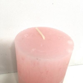 Soft Rose Rustic Candle 8cm